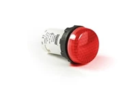 MB Series Plastic with LED 12V AC/DC Red 22 mm Pilot